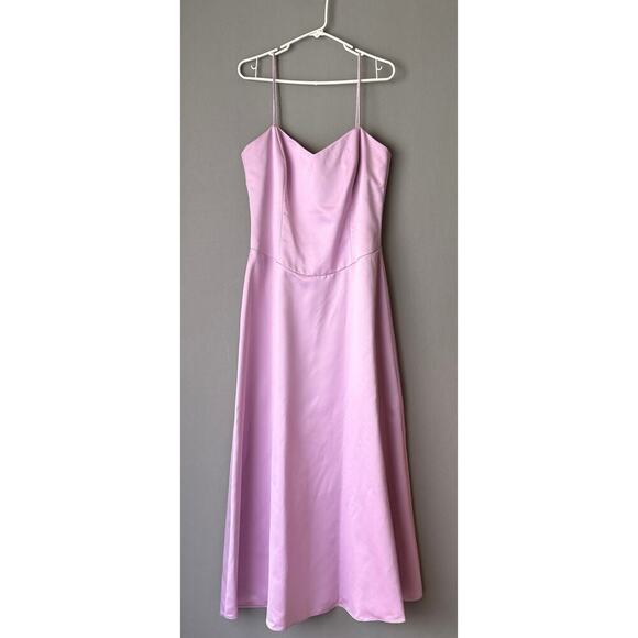 Nicole Miller sz 12 Pink spaghetti strap formal gown dress - Picture 1 of 10
